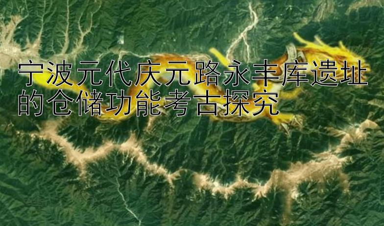 宁波元代庆元路永丰库遗址的仓储功能考古探究