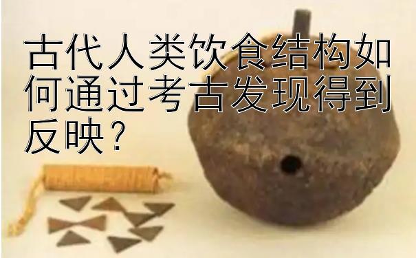 古代人类饮食结构如何通过考古发现得到反映？