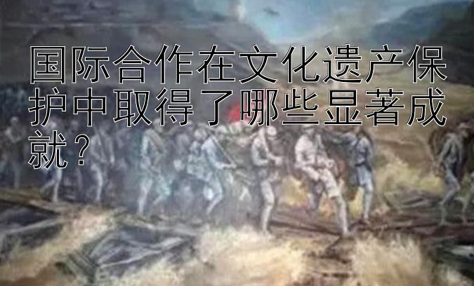 国际合作在文化遗产保护中取得了哪些显著成就？