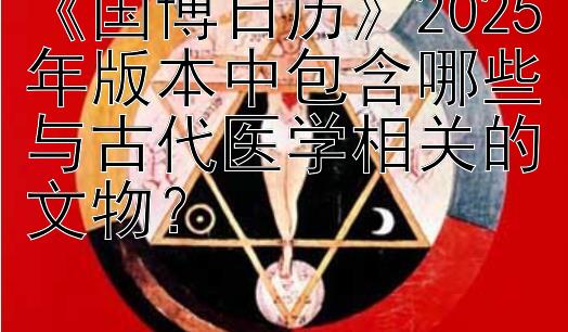 《国博日历》2025年版本中包含哪些与古代医学相关的文物？