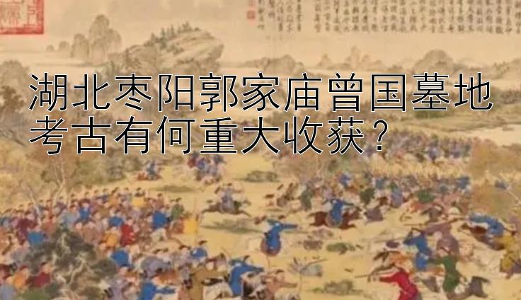 湖北枣阳郭家庙曾国墓地考古有何重大收获？