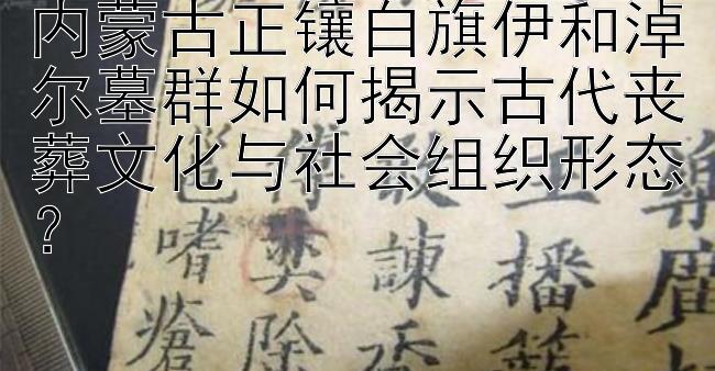 内蒙古正镶白旗伊和淖尔墓群如何揭示古代丧葬文化与社会组织形态？